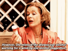 Lucille Bluth Alcohol Warning GIF - Lucille Bluth Alcohol Warning Arrested Development GIFs