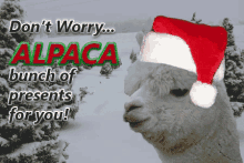 Alpaca Christmas Llama GIF - Alpaca Christmas Llama Xmas Jokes GIFs