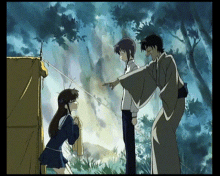 Fruits Basket Shigure GIF - Fruits Basket Shigure Laughing Hysterically GIFs