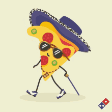 Pizza Pimp GIF - Dominos Pizza Walking Pizza Advertisement GIFs