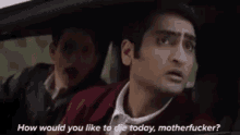 How Would You Like To Die Today Silicon Valley GIF - How Would You Like To Die Today Silicon Valley Jared GIFs