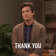 Thank You Jason Bateman GIF - Thank You Jason Bateman Saturday Night Live GIFs