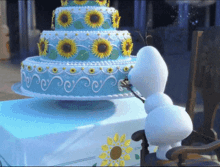 Frozen Fever Olaf GIF - Frozen Fever Olaf Im Not Eating Cake GIFs