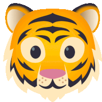 Tiger Face Nature Sticker - Tiger Face Nature Joypixels Stickers