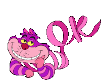 Okay Cheshire Sticker - Okay Cheshire Cat Stickers