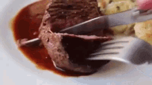 Cutting Steak GIF - Rare Rare Steak Steak GIFs