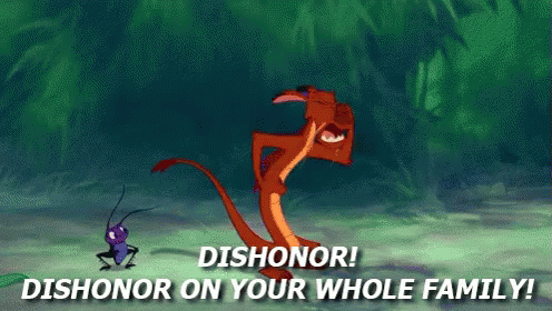 Dishonor! Dishonor On Your Whole Family! GIF - Mulan Disney Mushu GIFs