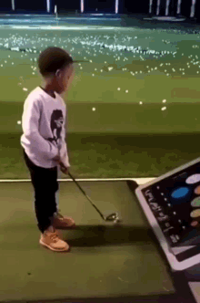 Golf Kid Golf GIF - Golf Kid Golf Flip Off GIFs