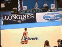 no hands rhythmic gymnast gymnastics flexible competition