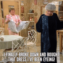 I Finally Broke Down And Bought That Dress Ive Been Eyeing Shopping GIF - I Finally Broke Down And Bought That Dress Ive Been Eyeing Shopping Dress GIFs