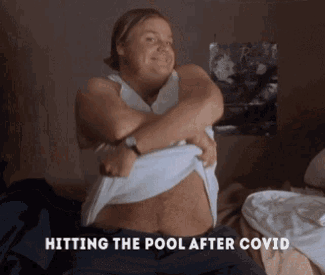 Hitting The Pool After Covid19 Take Your Shirt Off GIF.