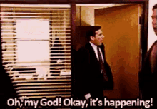 Theoffice Excited GIF - Theoffice Excited Omg GIFs