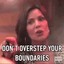 Dont Overstep Your Boundaries Housewives Of New York GIF - Dont Overstep Your Boundaries Housewives Of New York Dont Cross Your Boundaries GIFs