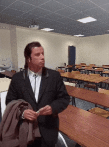 Travolta Course Room GIF - Travolta Course Room University GIFs