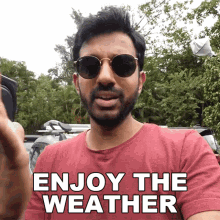 Enjoy The Weather Faisal Khan GIF - Enjoy The Weather Faisal Khan Appreciate The Nice Weather GIFs