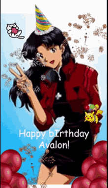 Birthday Avalon GIF - Birthday Avalon Misato GIFs