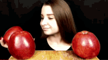 asmr apple eating fruit
