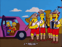 The Simpsons Polka GIF - Polka Polka Music Bart Simpson GIFs