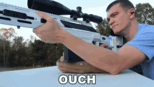 Ouch Kendall Gray GIF - Ouch Kendall Gray Gun GIFs