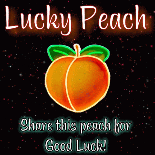 Peach Lucky Peach GIF - Peach Lucky Peach Goodluck GIFs
