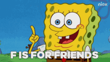 F Is For Friends Who Do Stuff Together Spongebob GIF - F Is For Friends Who Do Stuff Together Spongebob Spongebob Squarepants GIFs