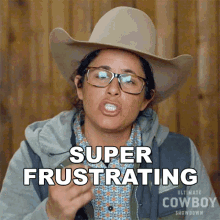 Super Frustrating Sarah Foti GIF - Super Frustrating Sarah Foti Ultimate Cowboy Showdown GIFs