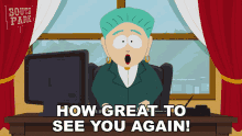How Great To See You Again Mayor Mcdaniels GIF - How Great To See You Again Mayor Mcdaniels South Park GIFs