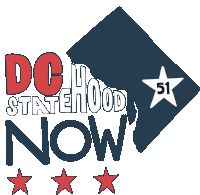 Dc Statehood Now 51st State Sticker - Dc Statehood Now 51st State Fifty First Stickers