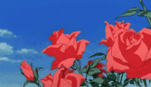 Anime Roses Gifs Tenor