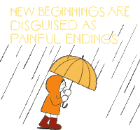 New Beginnings Are Disguised As Painful Endings Fresh Start Sticker - New Beginnings Are Disguised As Painful Endings New Beginning Fresh Start Stickers