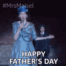 Happy Fathers Day Rose Weissman GIF - Happy Fathers Day Rose Weissman The Marvelous Mrs Maisel GIFs