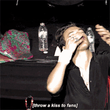 Harry Styles Throw A Kiss To His Fans GIF - Harry Styles Throw A Kiss To His Fans Blow Kiss GIFs