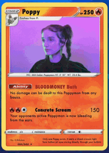 poppy pokemon poppymon pokemon card bloodmoney