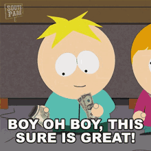 Boy Oh Boy This Sure Is Great Butters Stotch GIF - Boy Oh Boy This Sure Is Great Butters Stotch South Park GIFs