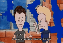 Breaking The Law Beavisand Butthead GIF - Breaking The Law Beavisand Butthead Bad Boys GIFs
