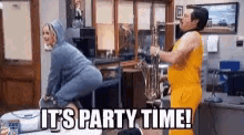 Its Party Time Parks And Rec GIF - Its Party Time Parks And Rec GIFs