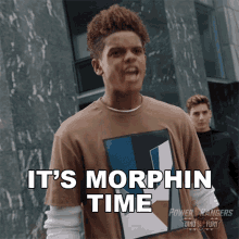 Its Morphin Time Dino Fury Gold Ranger GIF - Its Morphin Time Dino Fury Gold Ranger Aiyon GIFs