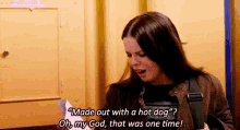 Made Out With A Hot Dog GIF - Amber D Alessio Meangirls Made Out GIFs