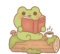 Frogs Like To Read Sticker - Frogs Like To Read Stickers