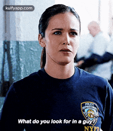Policewhat Do You Look For In A Guy?Nypddity.Gif GIF - Policewhat Do You Look For In A Guy?Nypddity Clothing Apparel GIFs
