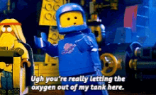 spaceship oxygen sad disappointed lego