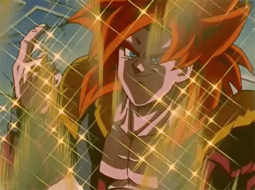 DragonBall GT - Goku & Vegeta Fuse ~ Gogeta SSJ4 (Remastered 720p HD)  [Original] on Make a GIF