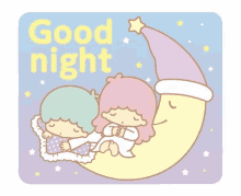 Little Twin Star Good Night GIF - Little Twin Star Good Night Sleeping GIFs