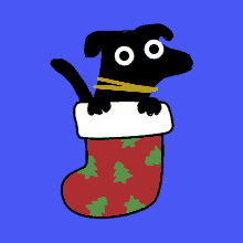 Christmas Malou Malou GIF - Christmas Malou Malou Dog Sock GIFs