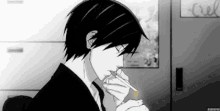 Sekaiichi Hatsukoi Anime GIF - Sekaiichi Hatsukoi Anime Smoke GIFs