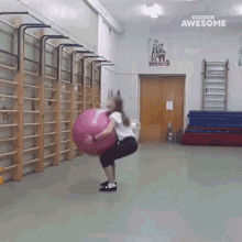 Somersault People Are Awesome GIF - Somersault People Are Awesome Yoga Ball Trick GIFs