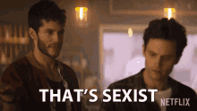 Thats Sexist James Scully GIF - Thats Sexist James Scully Forty Quinn GIFs
