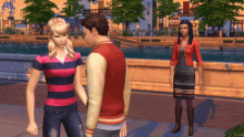 Sims Valentines Love GIF - Sims Valentines Love Kiss GIFs