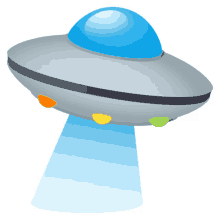 flying saucer travel joypixels spaceship alien