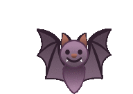 Bat Flying Sticker - Bat Flying Flying Bat Stickers